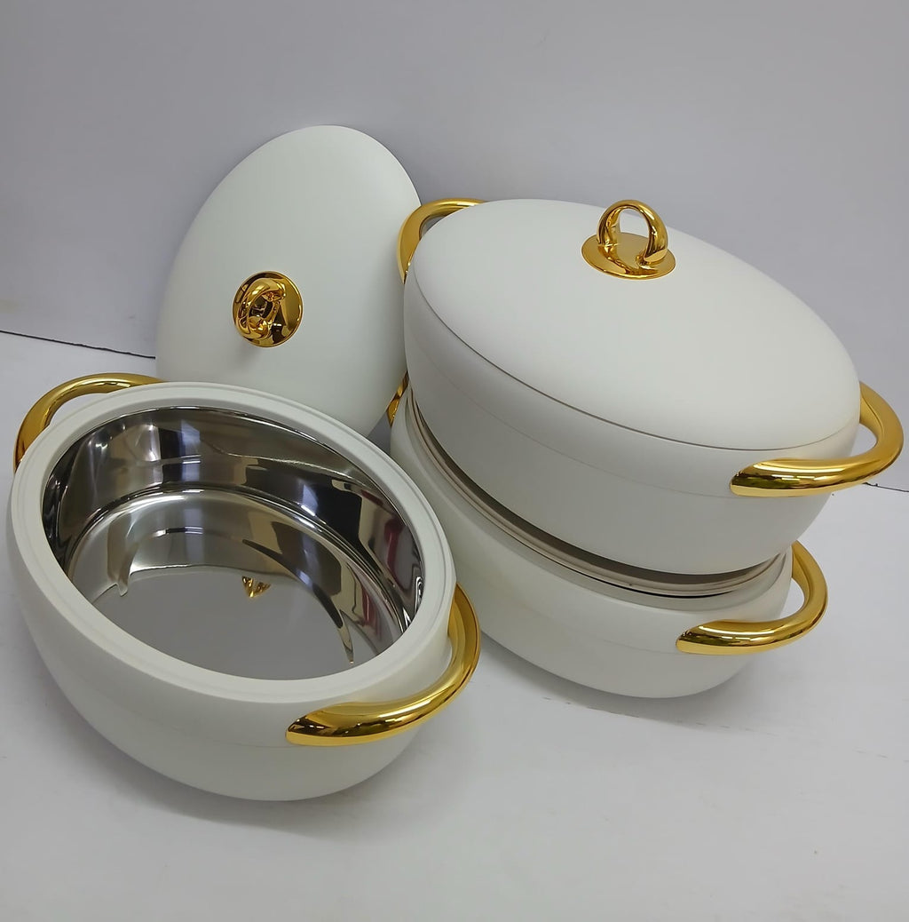 3pcs luxury Forever gold hotpot set