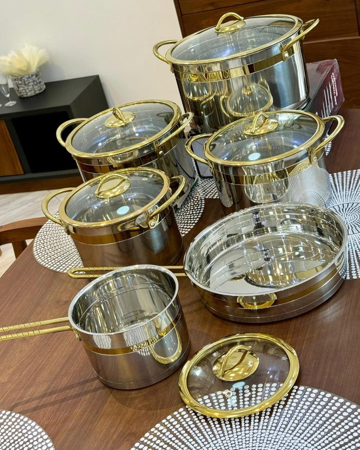 11-Piece Stainless steel cookware set